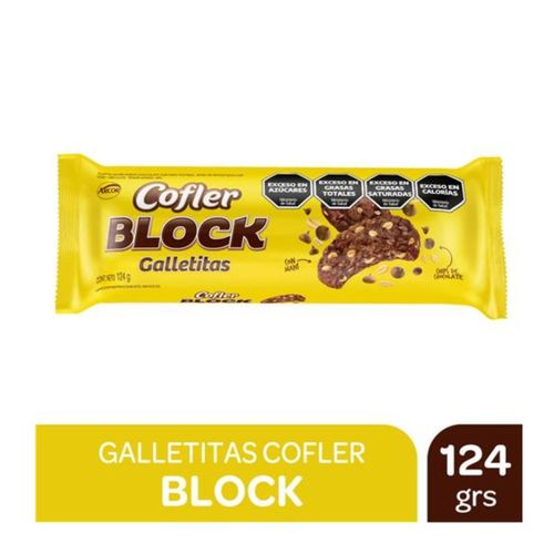 Galletitas Cofler Block Chocolate con Maní 124g