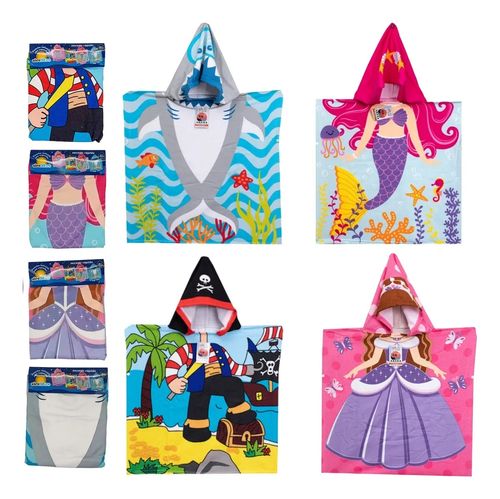 PONCHO INFANTIL MICROFIBR
