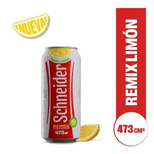 Cerveza Remix Limón x 473ml Schneider