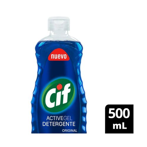 Detergente gel Cif Active original en botella 500 ml