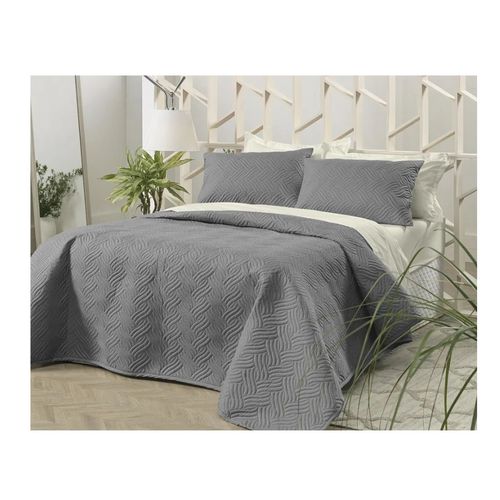 CUBRECAMA TRAMA CINZA