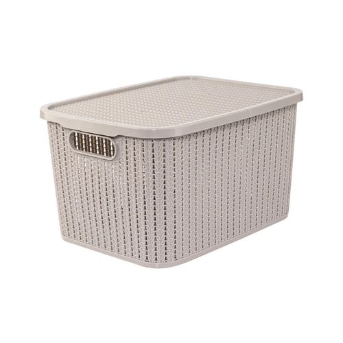 CAJA TAPA TRAMA GRIS