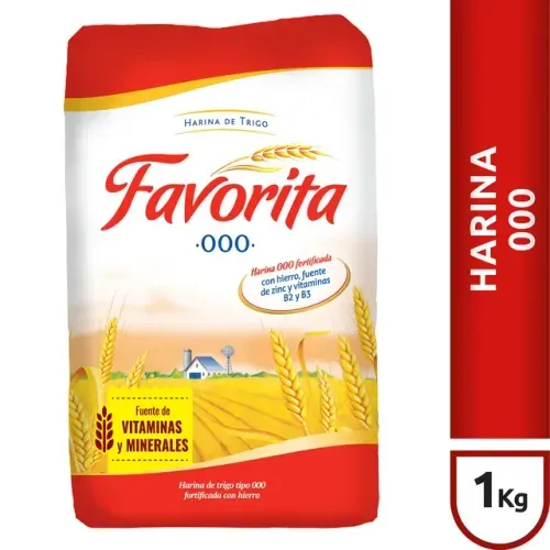 Harina Favorita 000 Con Vitamina Zinc 1Kg